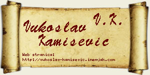 Vukoslav Kamišević vizit kartica